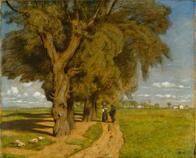 Sommer (Landschaft bei Karlsruhe) von Hans Thoma